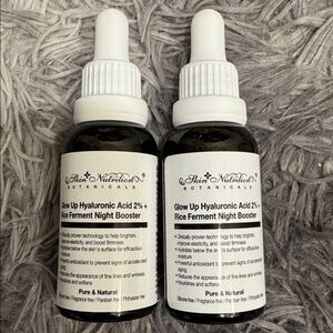 Glow Up Hyaluronic Acid+Rice Ferment Night Serum Set NEW 🏷️